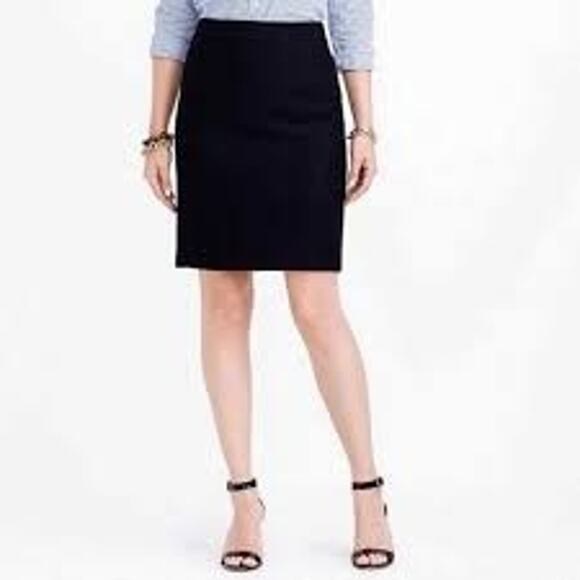 J.Crew Dresses & Skirts - J Crew No. 2 Pencil skirt Wool Luxury Basic Staple Women's Black